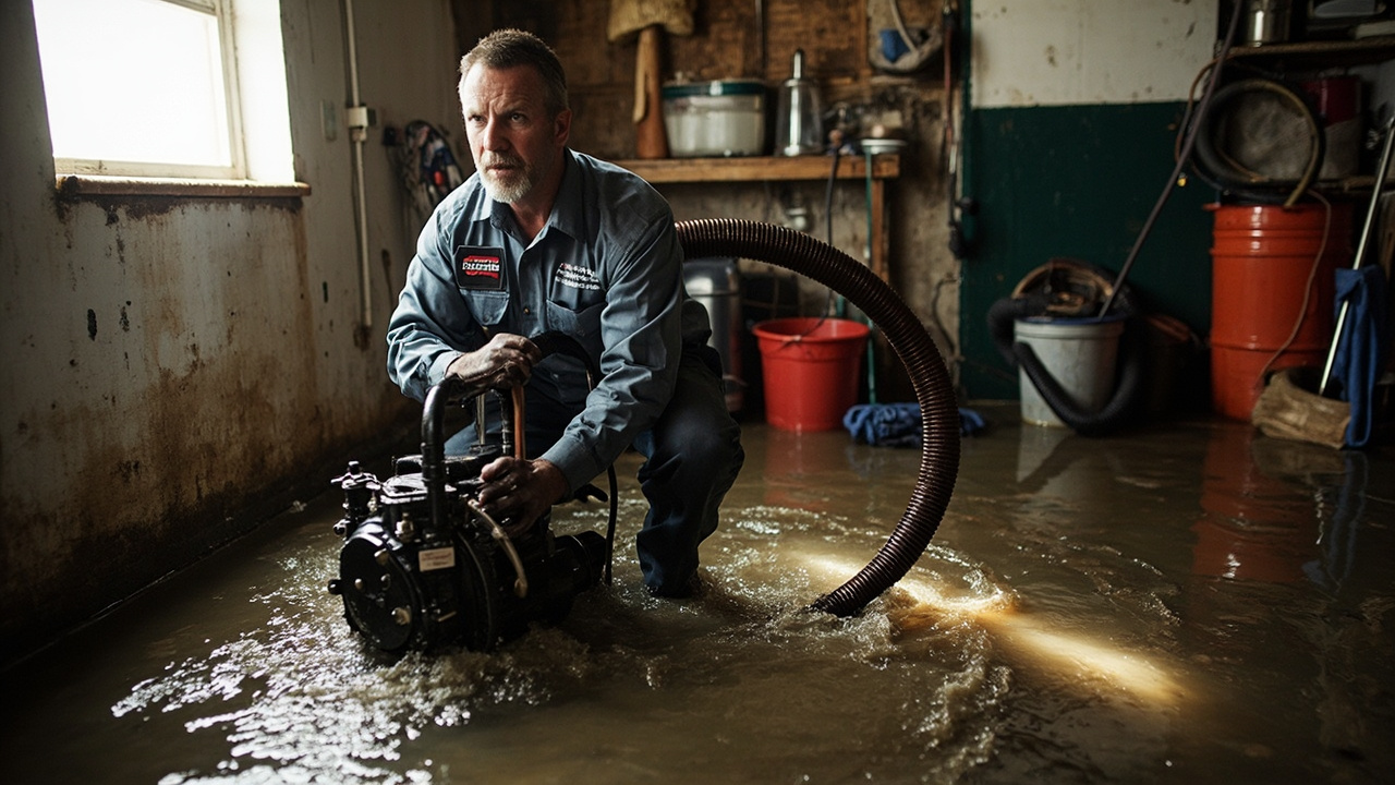 Emergency Basement Flooding Pump-Out in Cincinnati – 24/7 Response Within 60 Minutes