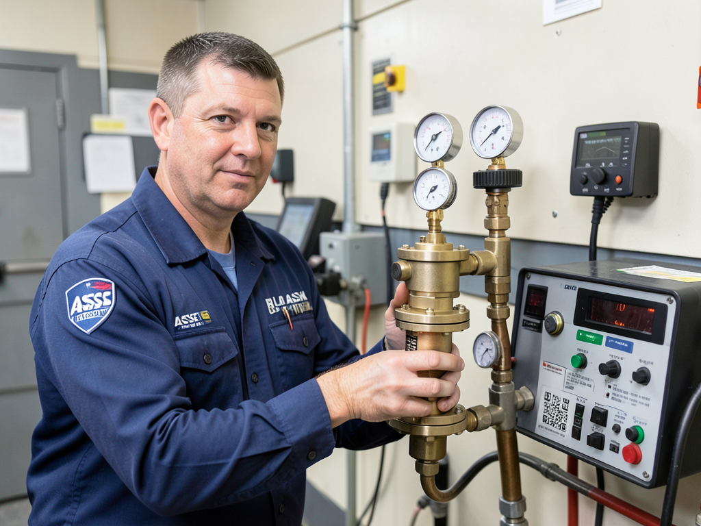 Backflow testing and prevention services for blue