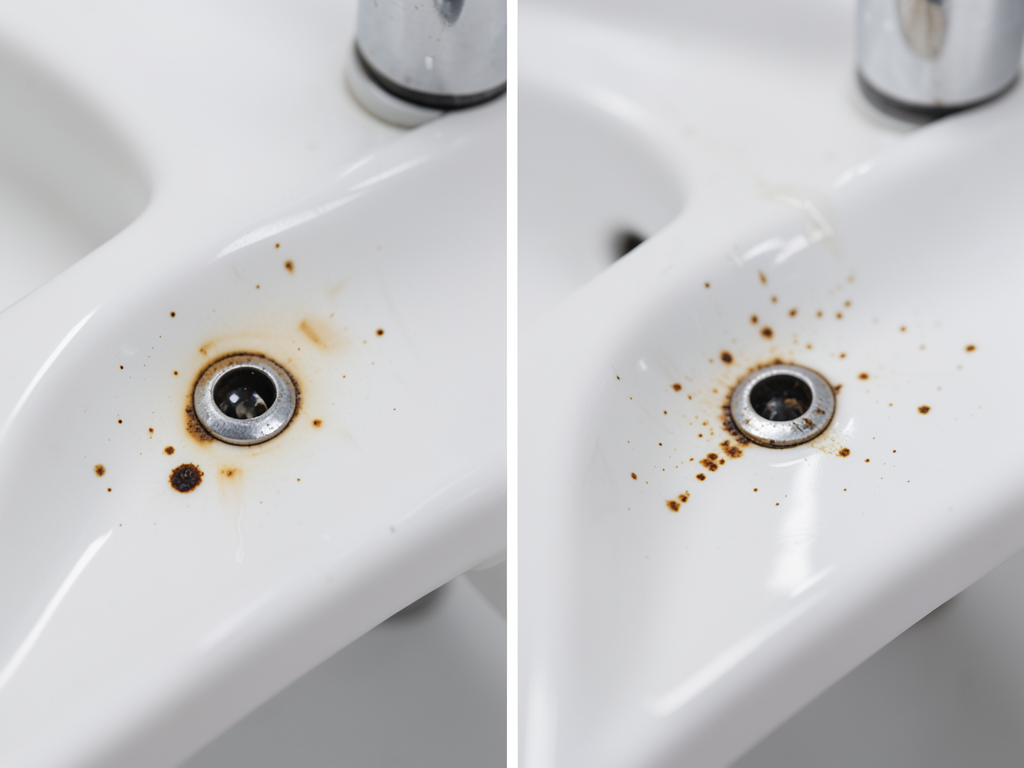 How to get rid of stubborn orange iron stains in y
